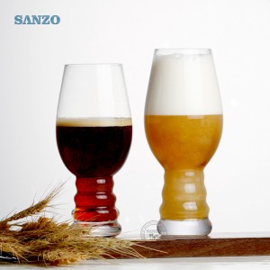 Sanzo Bar Creative Crescent Shape Juice Beer Tumbler Glass Customized Size Drinking Beer Glass Personalized Beer Glasses