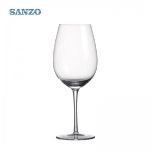 SANZO Acrylic Floating Wine Glass Hand Painted Stemless Glasses Cup Frosted Letter Decal Handblown