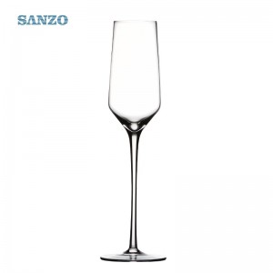 SANZO Bohemia Crystal Customized Handmade Clear Wholesale Champagne Glasses Promotional Hot Selling Cheap Champagne Glasses