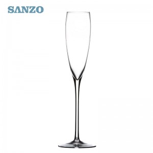 SANZO Blown Glass Champagne Flute Customized Hand Made Champagne Glass Plastic Champagne Glasses