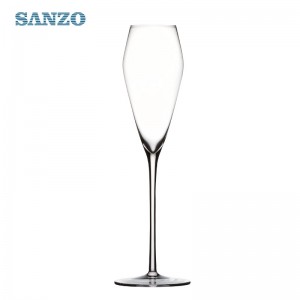 SANZO Blown Champagne Glass Customized Hand Blown Champagne Flutes Plastic Champagne Flute