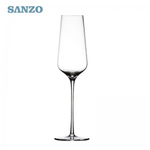 SANZO Black Champagne Glass Customized Champagne Flute Pink Cylinder Champagne Glass