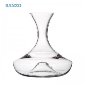 Hand made fancy crystal circular tequila wine decanter